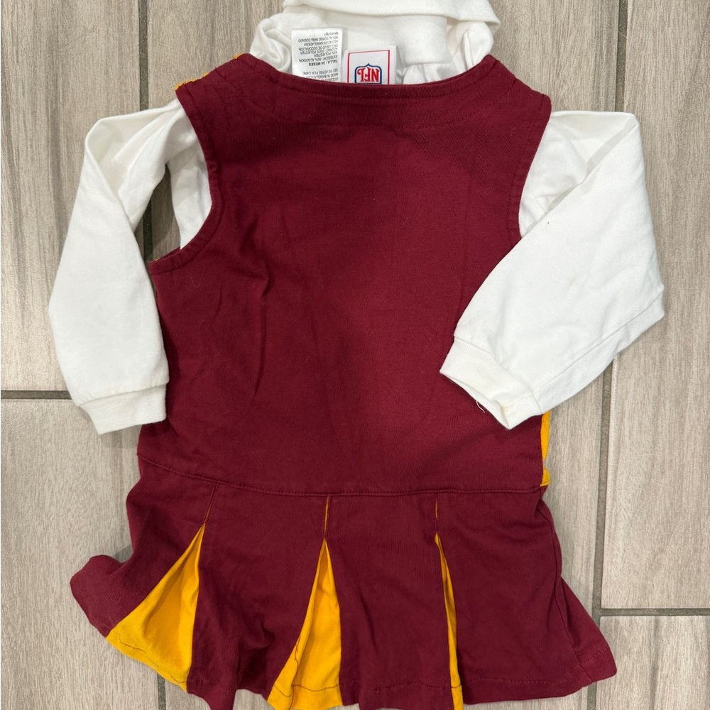 Vintage Y2K Washington Redskins NFL Toddler Cheerleader Dress - Picture 6 of 7